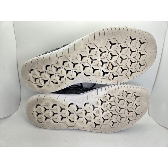 Nike Free RN Flyknit Shoes Men's 10 Black Oreo Running Athletic Workout Sneakers - Picture 7 of 7
